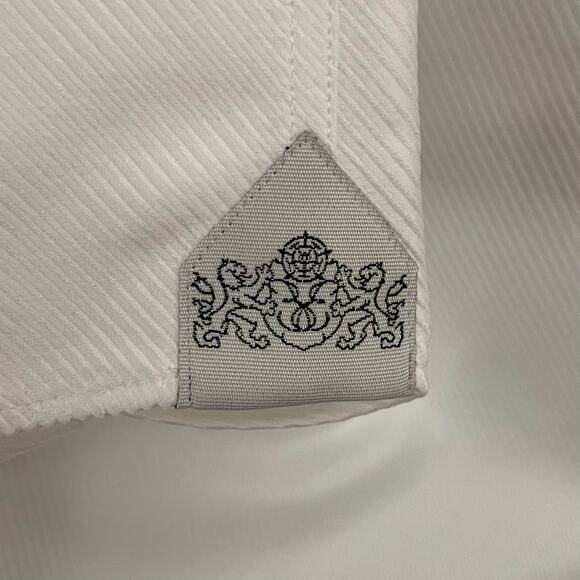 Eton Dress Shirt Mens Size 17.5/44 White Tuxedo Button Up Long Sleeve Cotton NWT - Picture 11 of 15